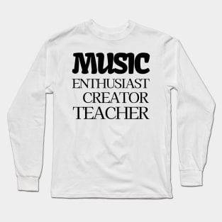 Music Enthusiast Long Sleeve T-Shirt